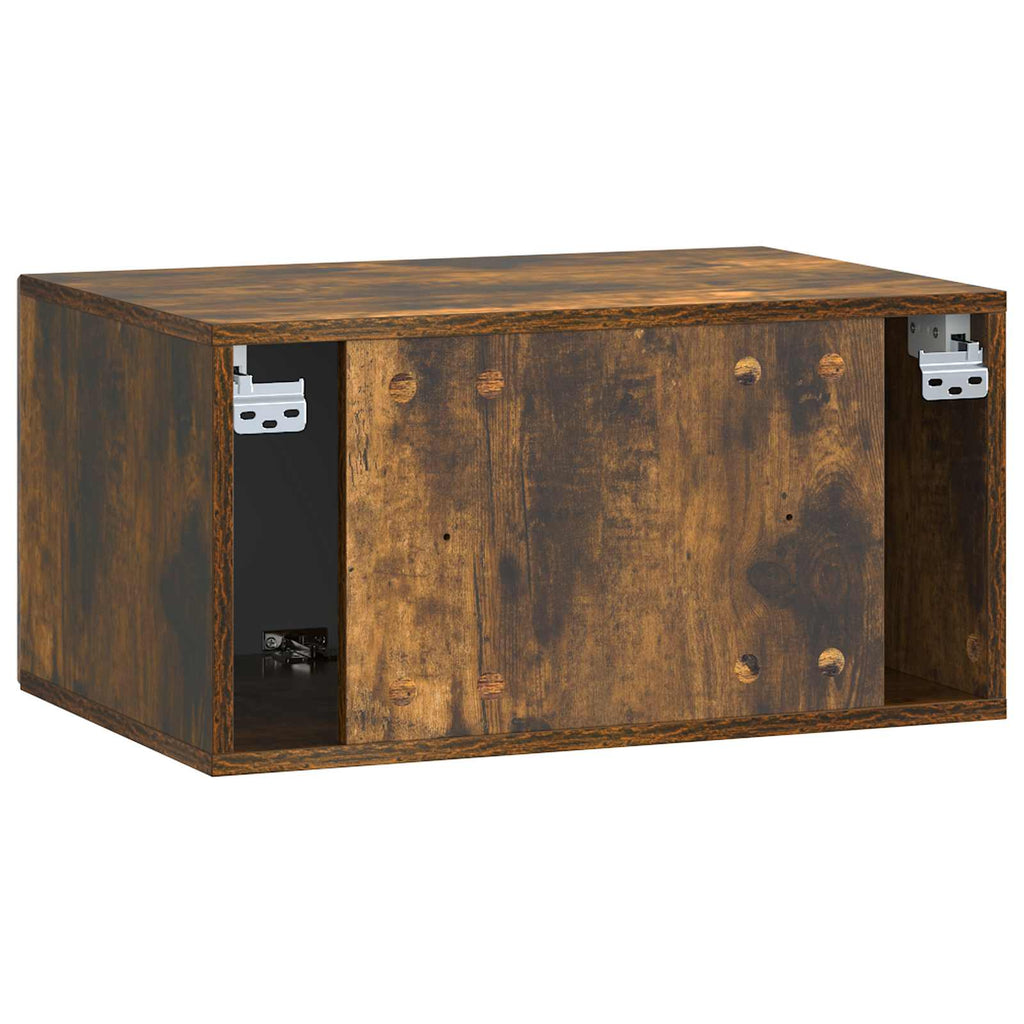 vidaXL Szafka RTV montowana na ścianie Dąb wędzony 59,5 x 41 x 30 cm