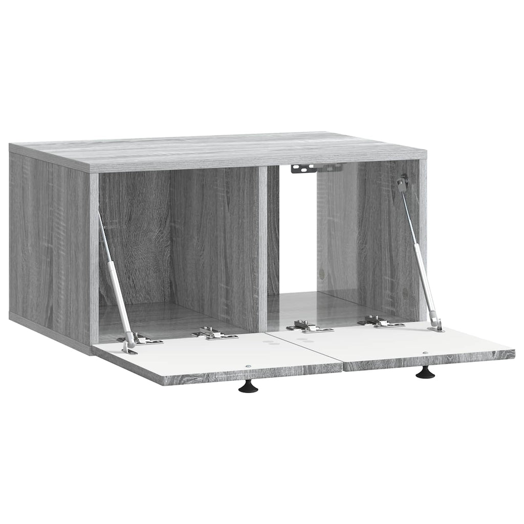 vidaXL Szafka RTV montowana na ścianie Szary Sonoma 59,5 x 41 x 30 cm