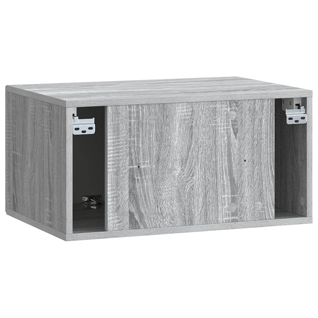 vidaXL Szafka RTV montowana na ścianie Szary Sonoma 59,5 x 41 x 30 cm