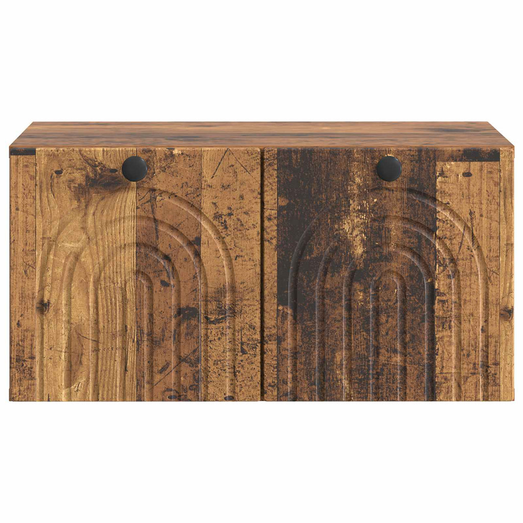 vidaXL Szafka RTV montowana na ścianie Stare drewno 59,5 x 41 x 30 cm