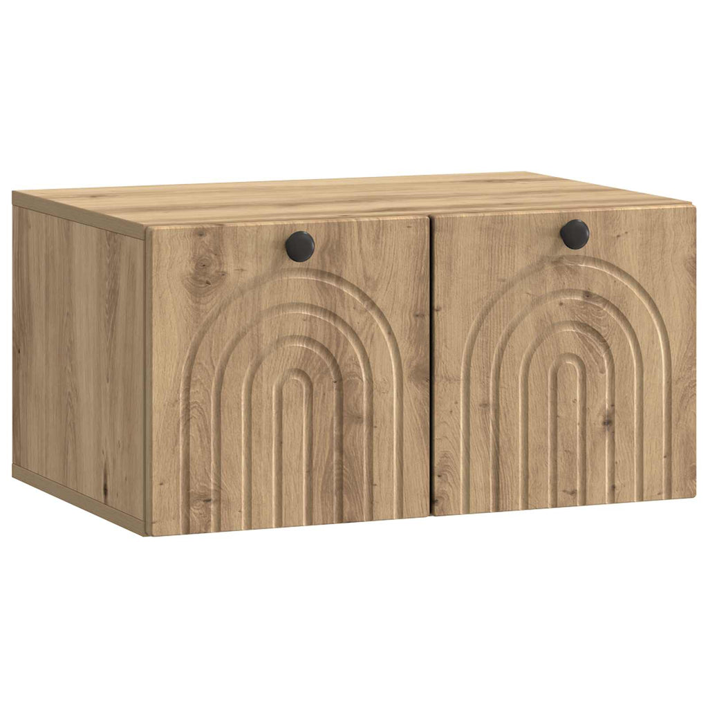 vidaXL Szafka RTV montowana na ścianie Dąb artisan 59,5 x 41 x 30 cm