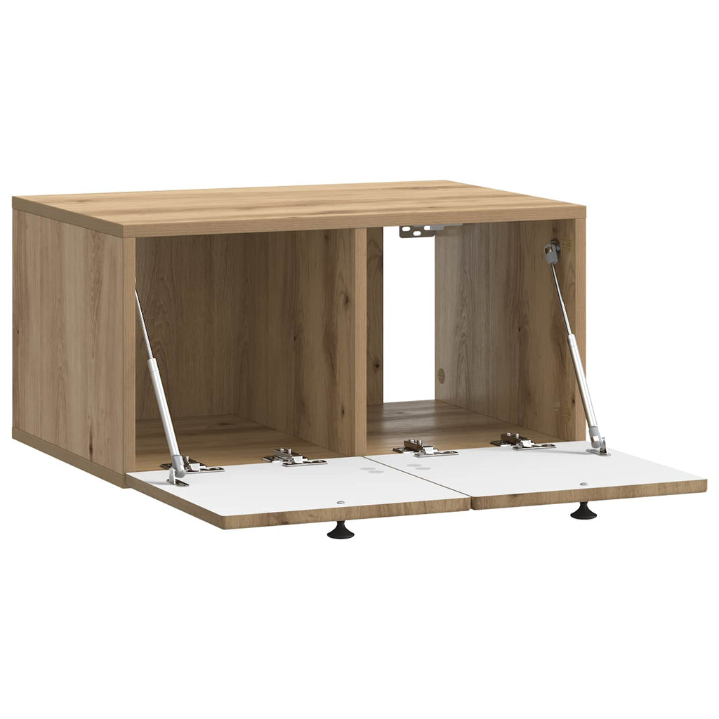 vidaXL Szafka RTV montowana na ścianie Dąb artisan 59,5 x 41 x 30 cm