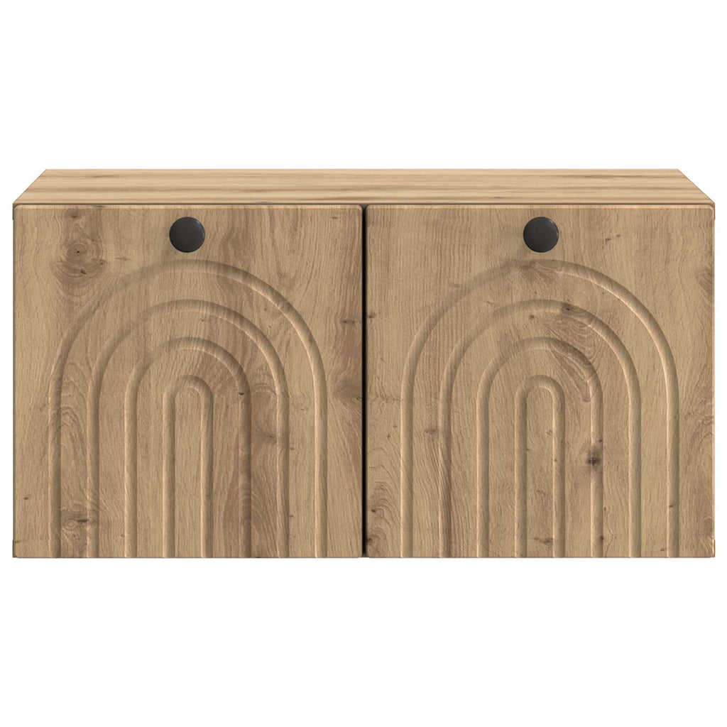 vidaXL Szafka RTV montowana na ścianie Dąb artisan 59,5 x 41 x 30 cm