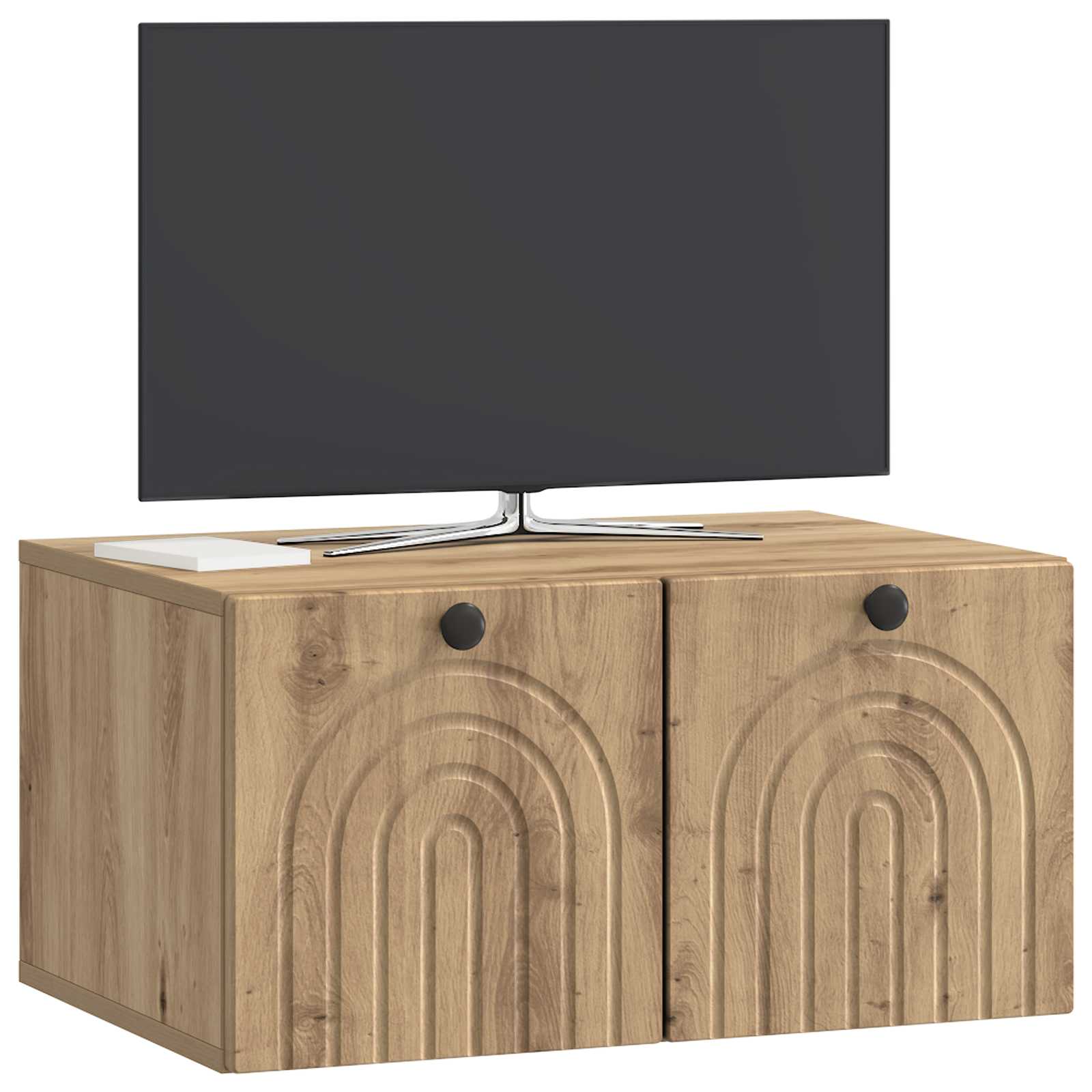 vidaXL Szafka RTV montowana na ścianie Dąb artisan 59,5 x 41 x 30 cm