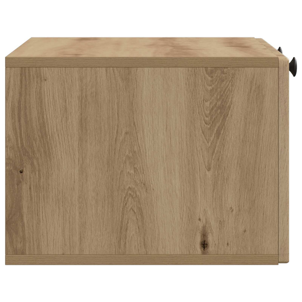 vidaXL Szafka RTV montowana na ścianie Dąb artisan 59,5 x 41 x 30 cm