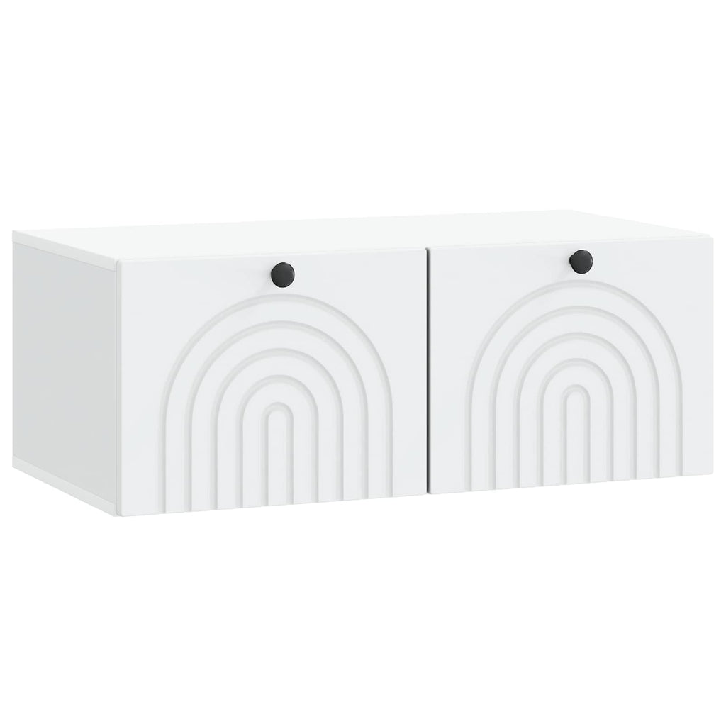 vidaXL Szafka RTV montowana na ścianie Biały 78,5 x 41 x 30 cm