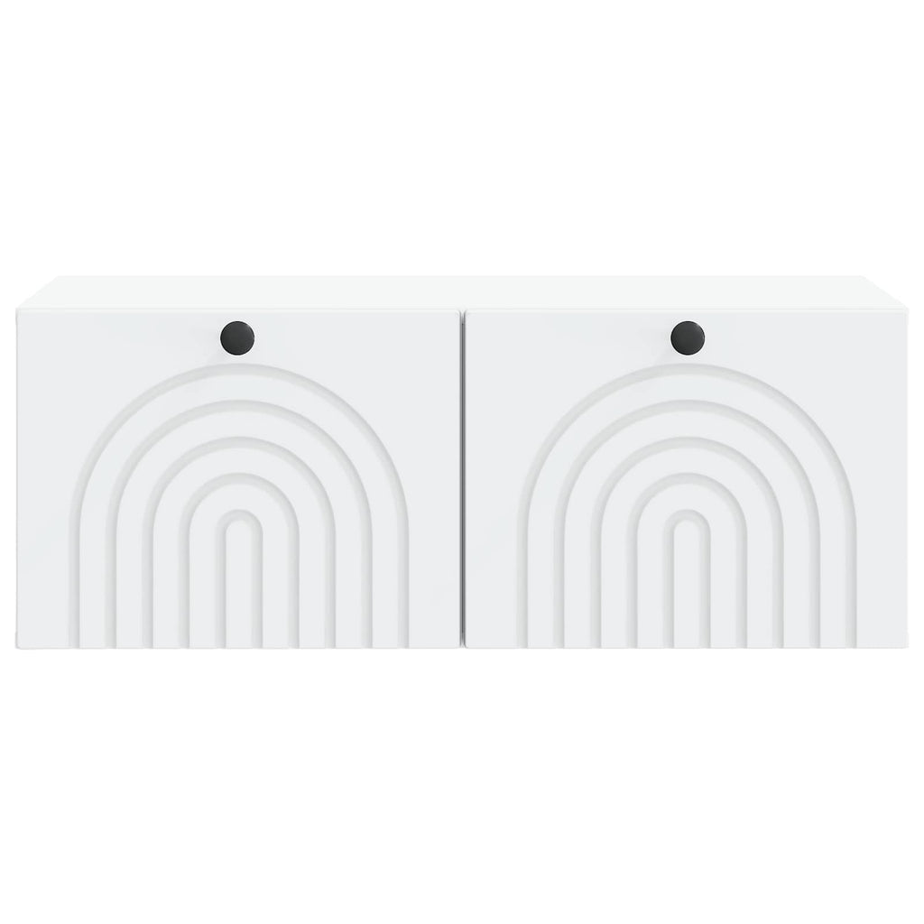 vidaXL Szafka RTV montowana na ścianie Biały 78,5 x 41 x 30 cm