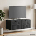vidaXL Szafka RTV montowana na ścianie Czarny 78,5 x 41 x 30 cm