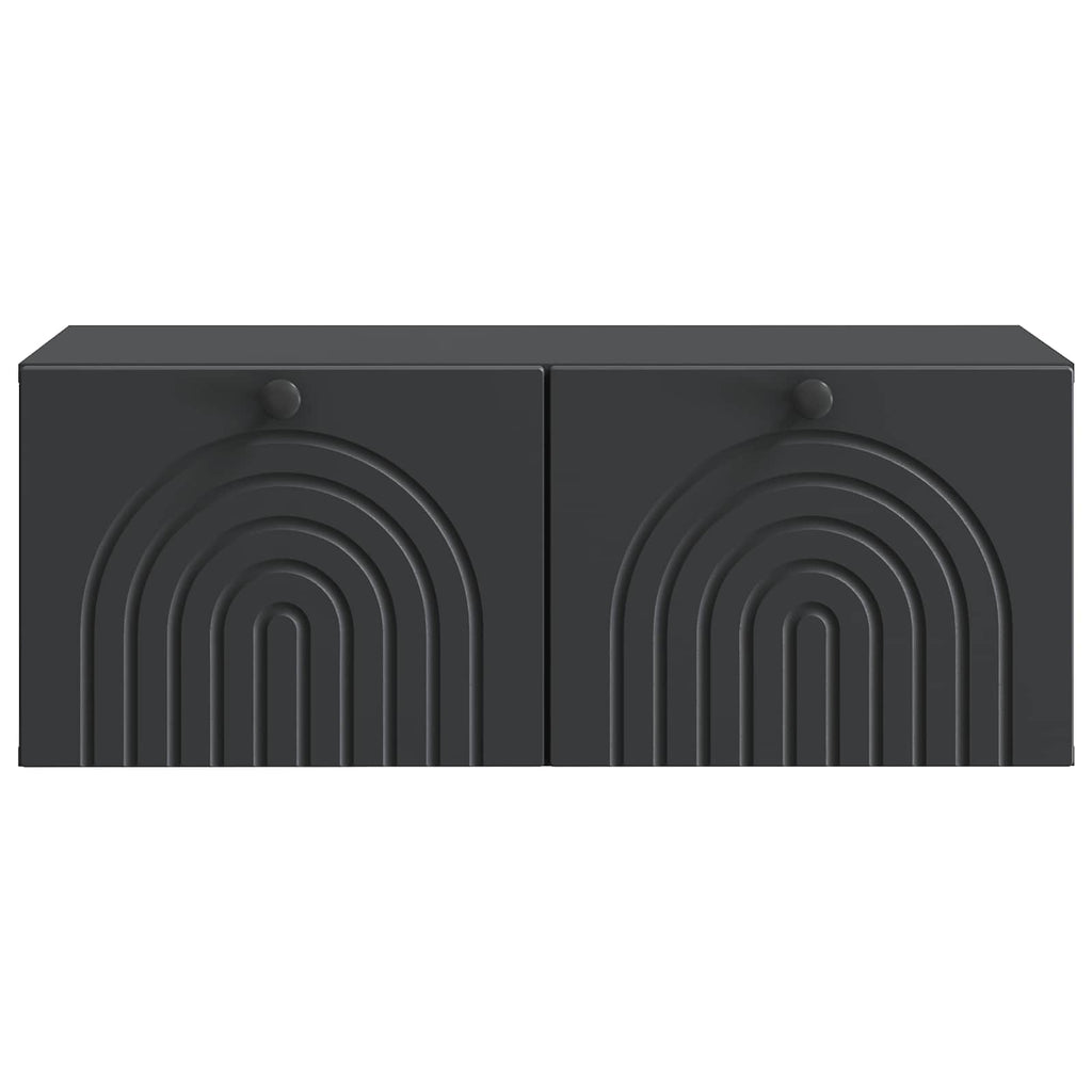 vidaXL Szafka RTV montowana na ścianie Czarny 78,5 x 41 x 30 cm