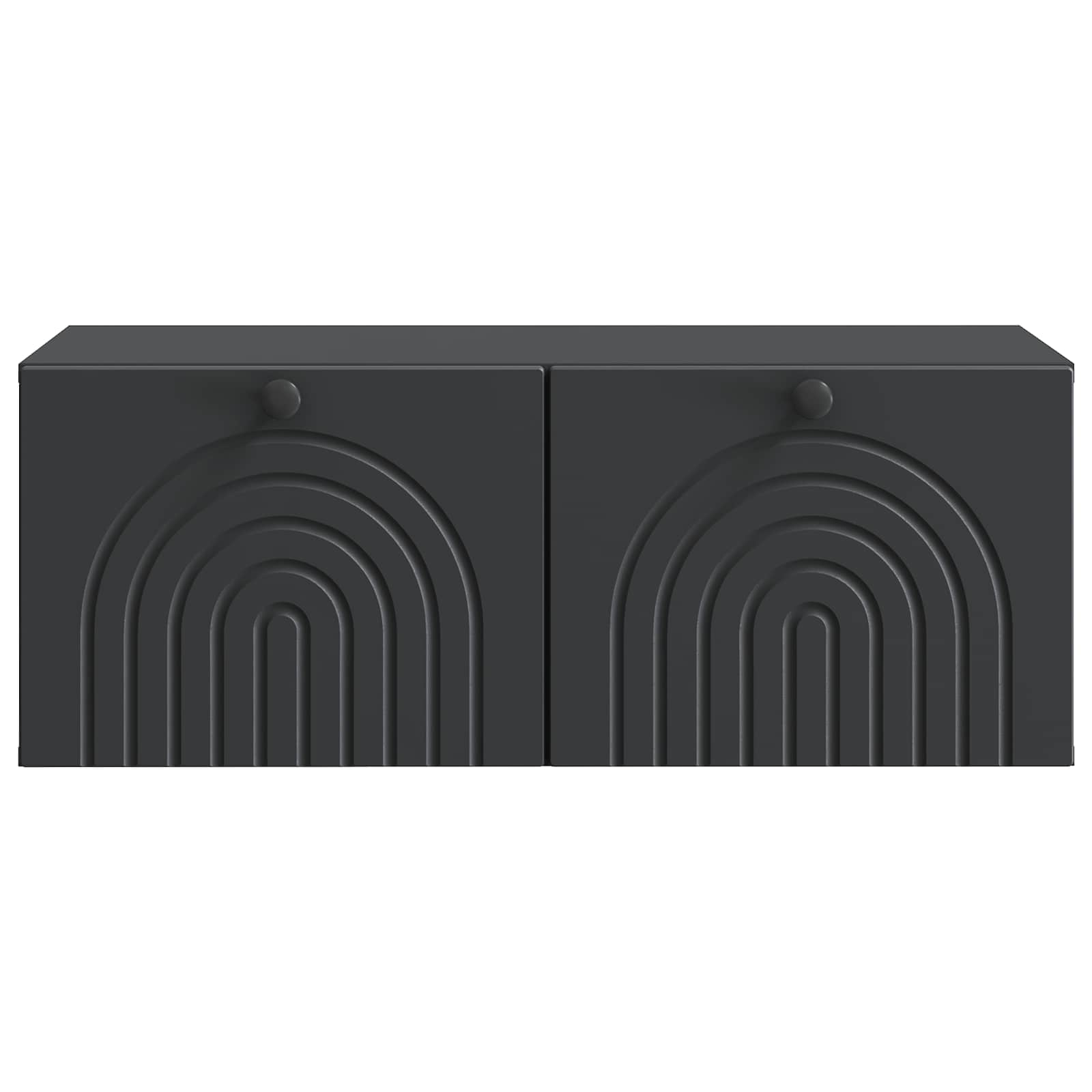 vidaXL Szafka RTV montowana na ścianie Czarny 78,5 x 41 x 30 cm