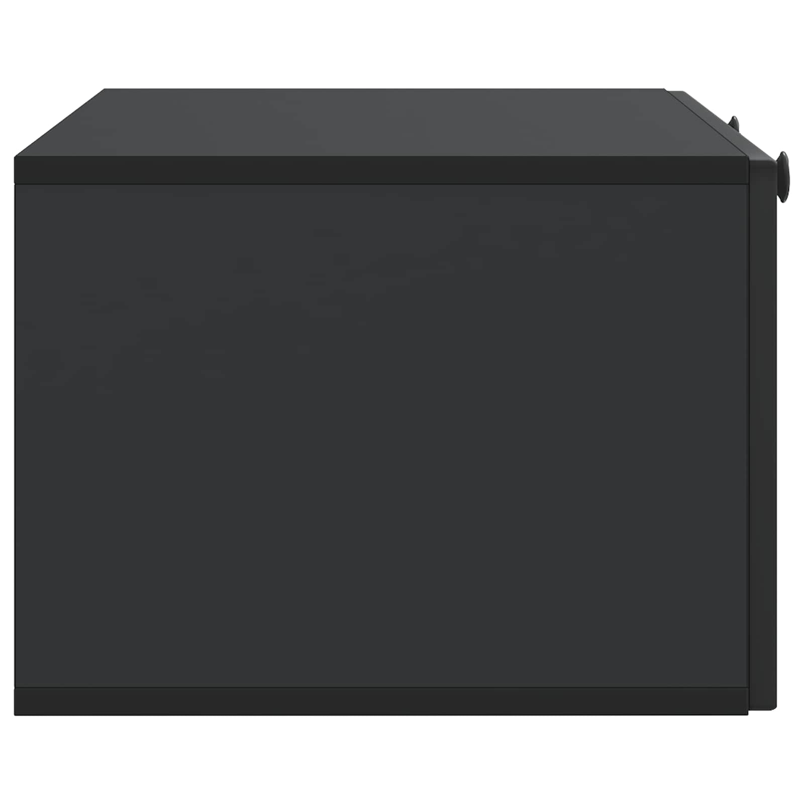 vidaXL Szafka RTV montowana na ścianie Czarny 78,5 x 41 x 30 cm