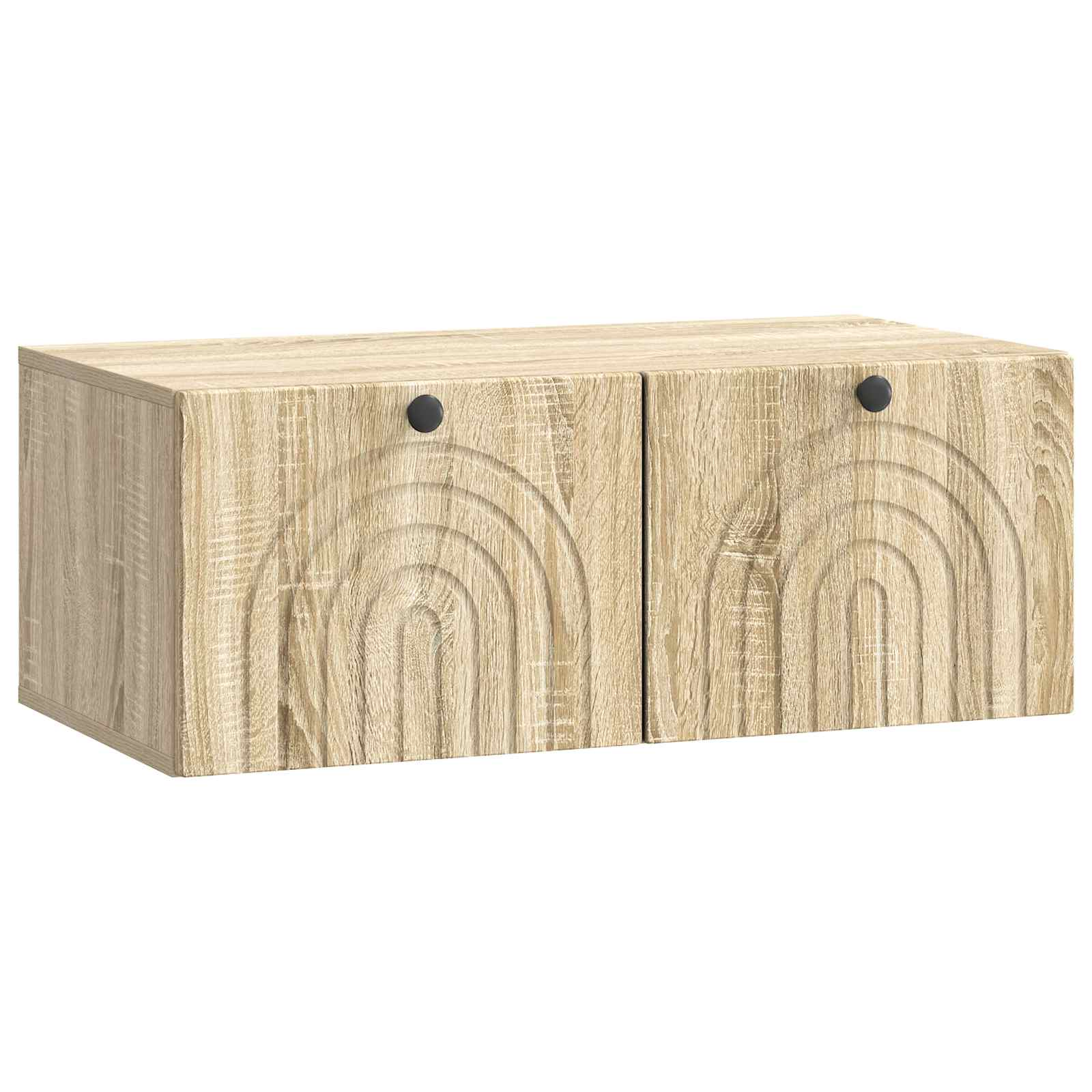vidaXL Szafka RTV montowana na ścianie dąb Sonoma 78,5 x 41 x 30 cm