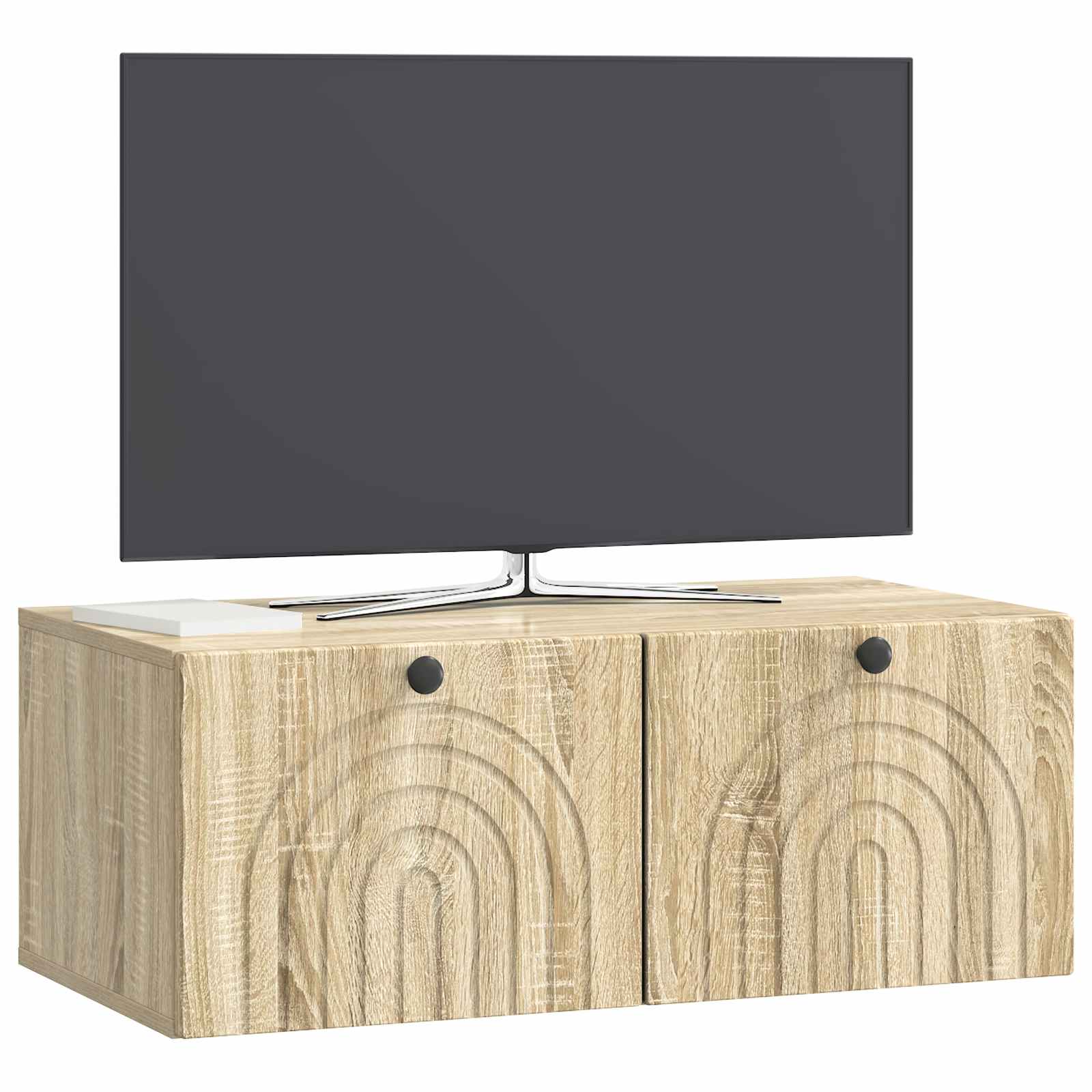 vidaXL Szafka RTV montowana na ścianie dąb Sonoma 78,5 x 41 x 30 cm