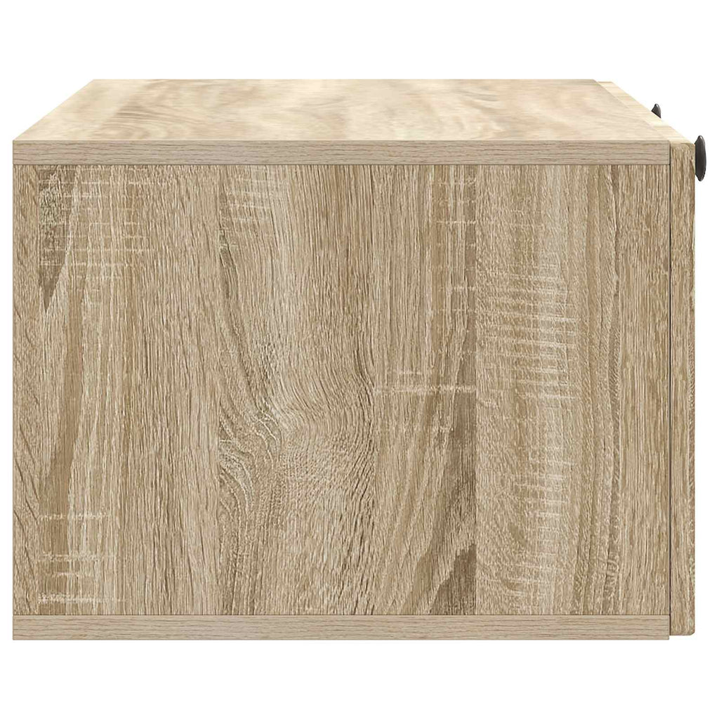 vidaXL Szafka RTV montowana na ścianie dąb Sonoma 78,5 x 41 x 30 cm
