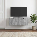 vidaXL Szafka RTV montowana na ścianie Szary Sonoma 78,5 x 41 x 30 cm