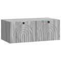 vidaXL Szafka RTV montowana na ścianie Szary Sonoma 78,5 x 41 x 30 cm