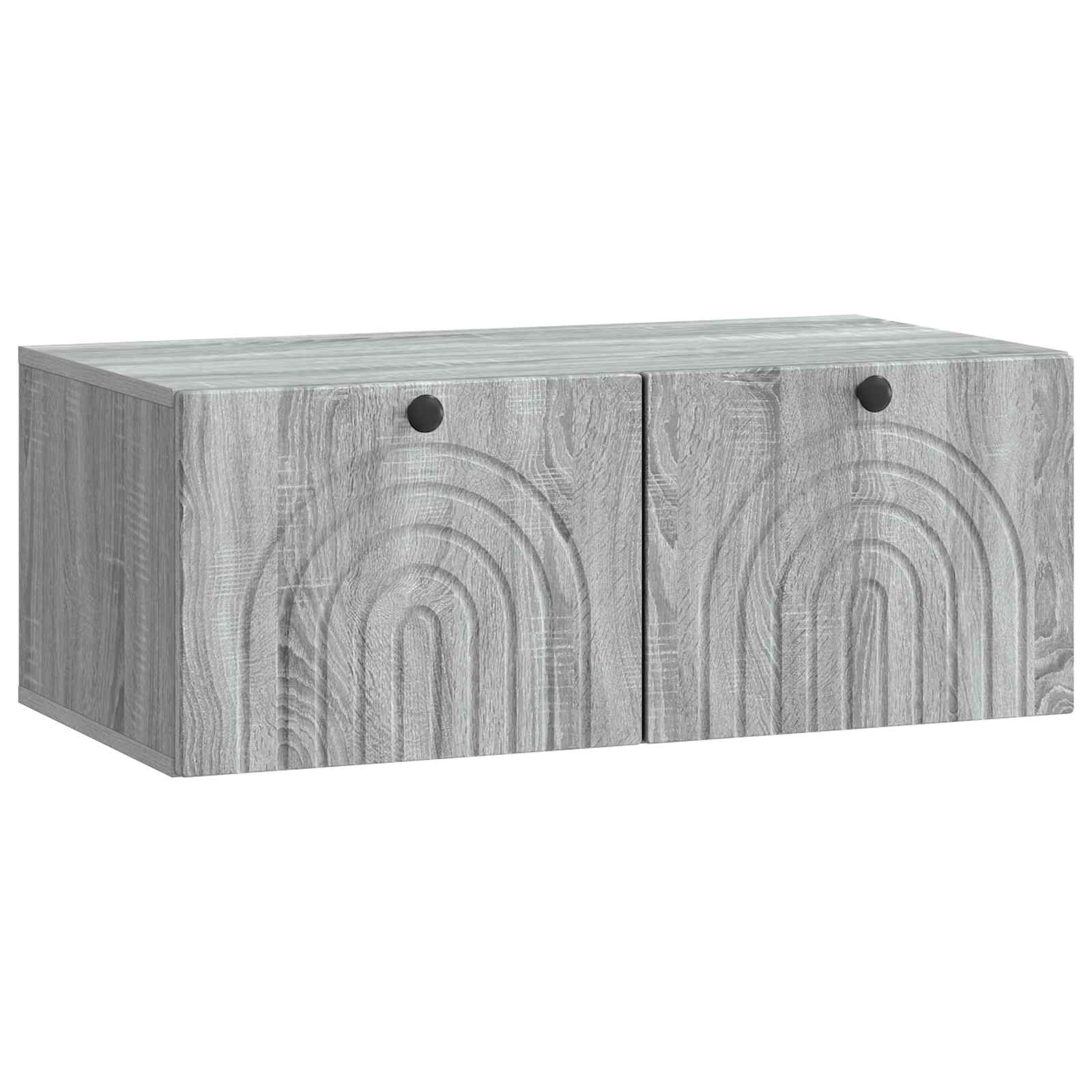 vidaXL Szafka RTV montowana na ścianie Szary Sonoma 78,5 x 41 x 30 cm