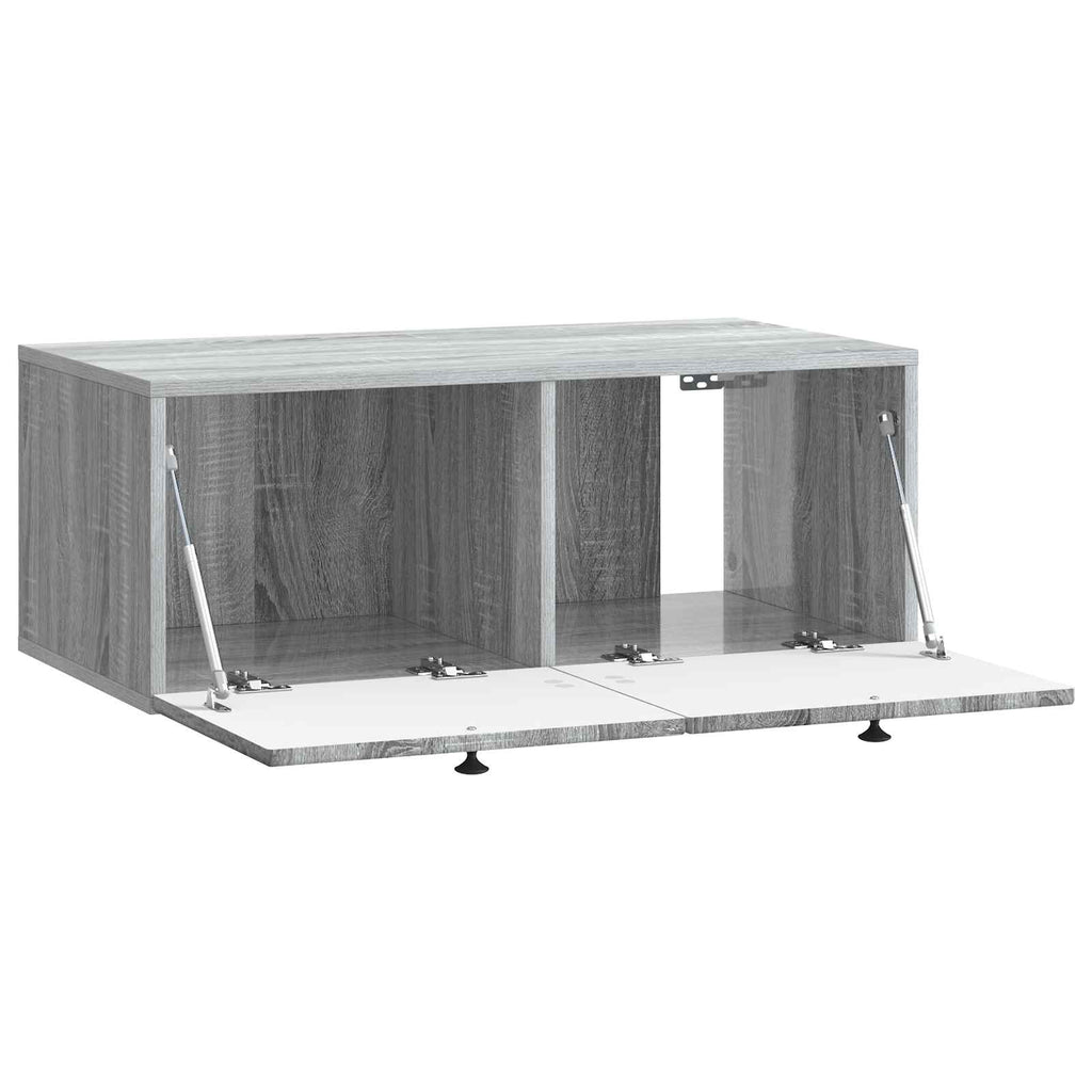 vidaXL Szafka RTV montowana na ścianie Szary Sonoma 78,5 x 41 x 30 cm