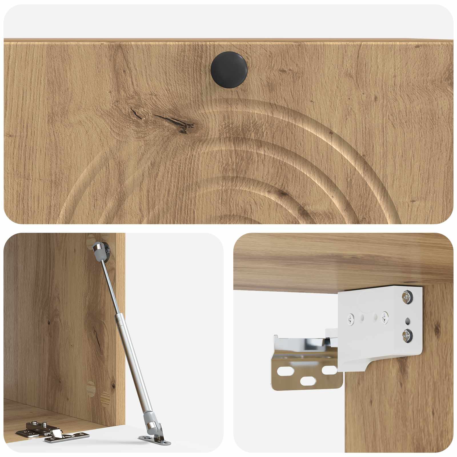 vidaXL Szafka RTV montowana na ścianie 78,5 x 41 x 30 cm Dąb artisan