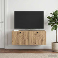 vidaXL Szafka RTV montowana na ścianie 78,5 x 41 x 30 cm Dąb artisan