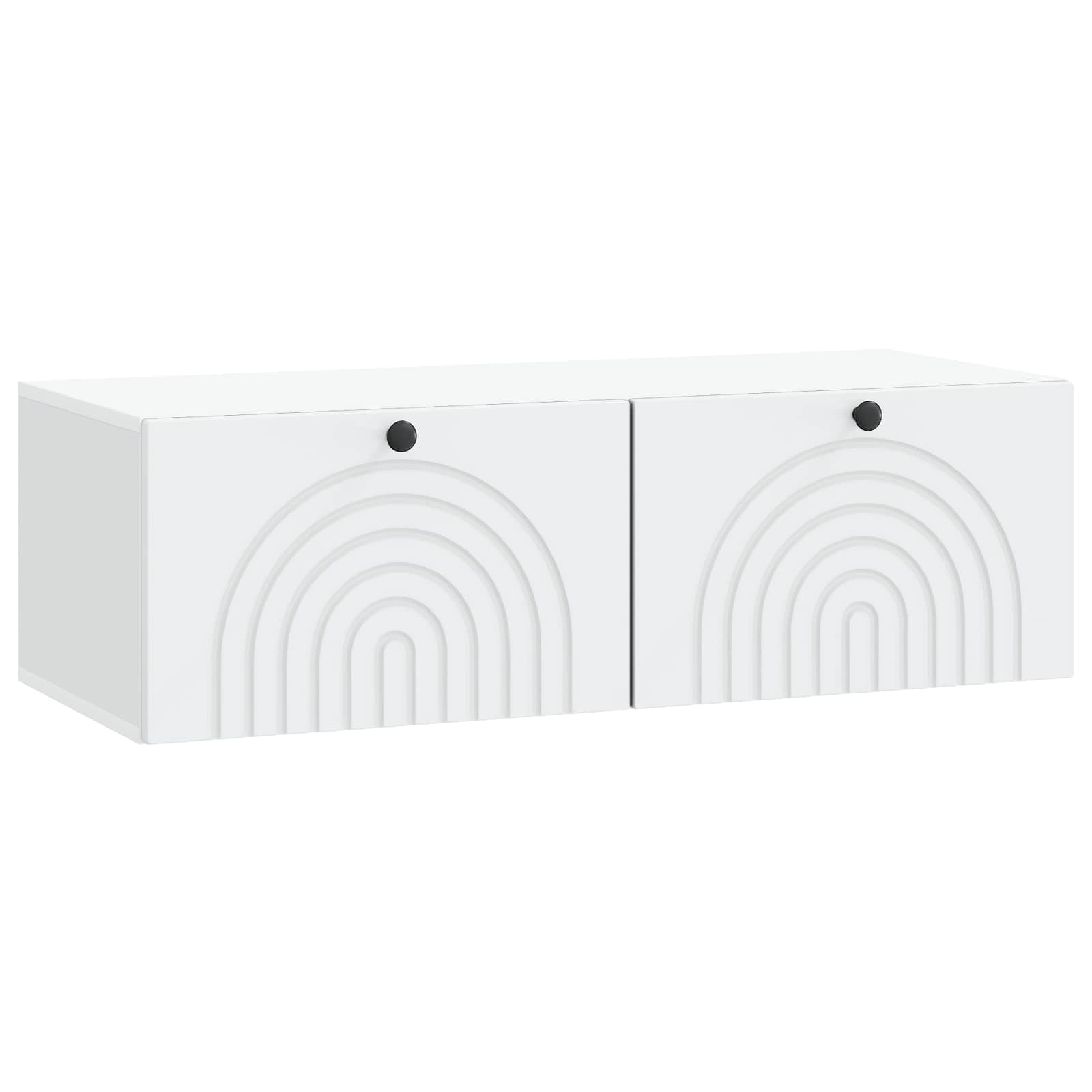vidaXL Szafka RTV montowana na ścianie Biały 99 x 41 x 30 cm