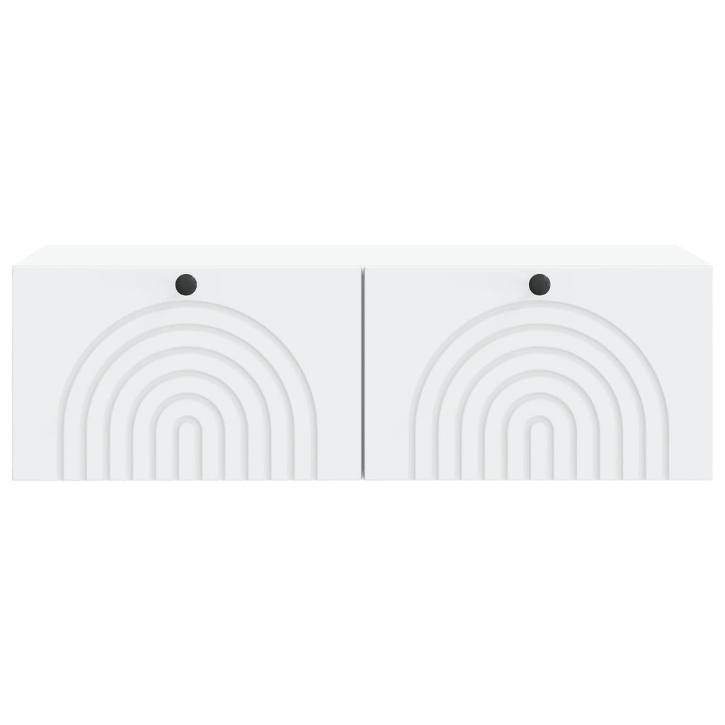 vidaXL Szafka RTV montowana na ścianie Biały 99 x 41 x 30 cm