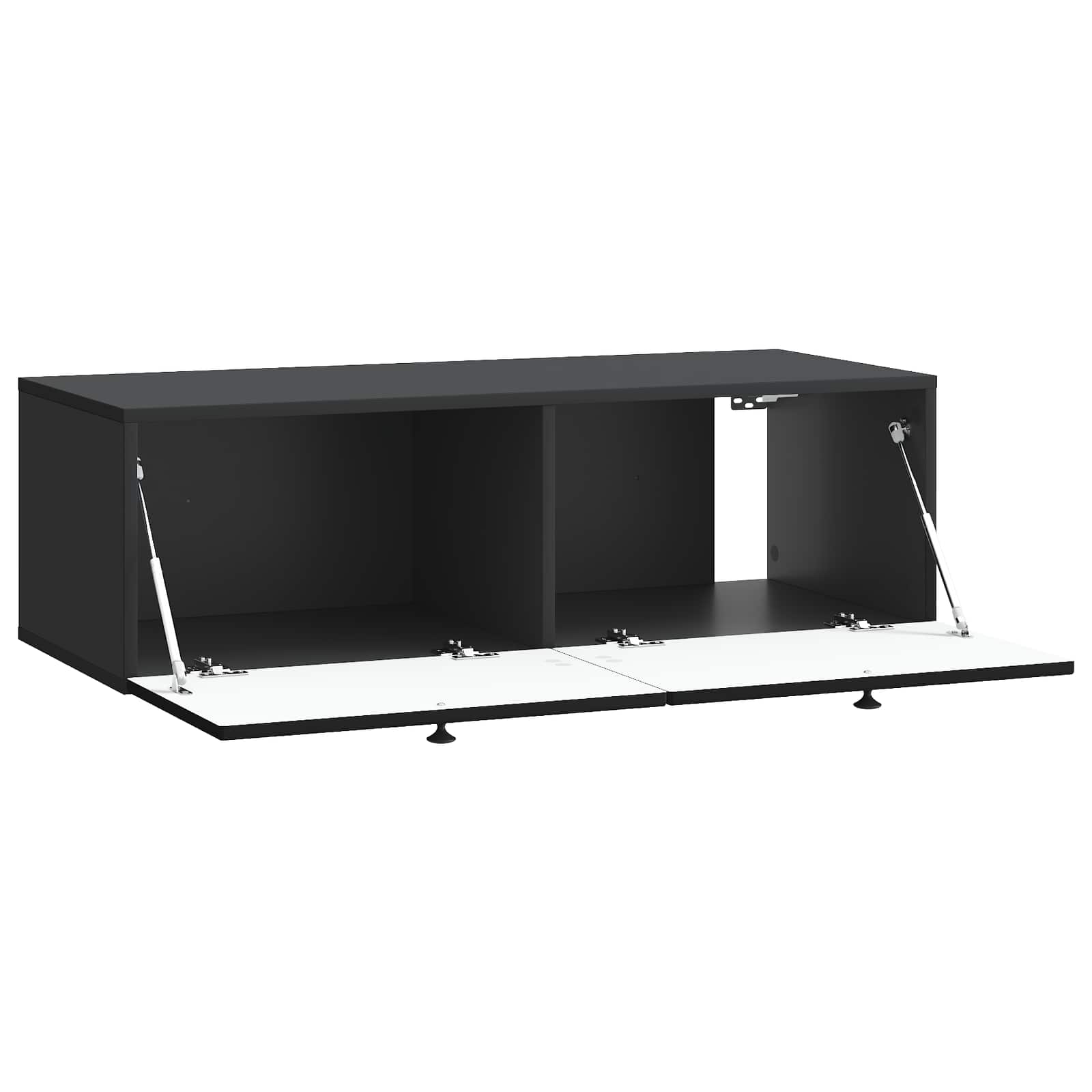 vidaXL Szafka RTV montowana na ścianie Czarny 99 x 41 x 30 cm