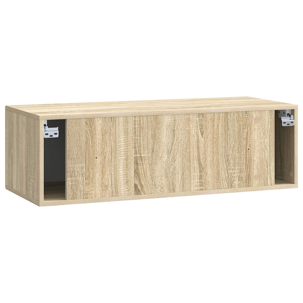 vidaXL Szafka RTV montowana na ścianie dąb Sonoma 98 x 41 x 30 cm