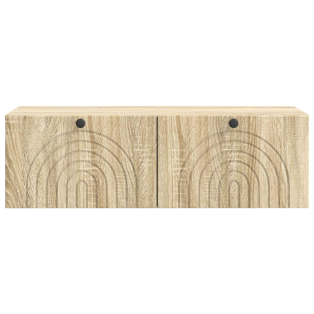 vidaXL Szafka RTV montowana na ścianie dąb Sonoma 98 x 41 x 30 cm