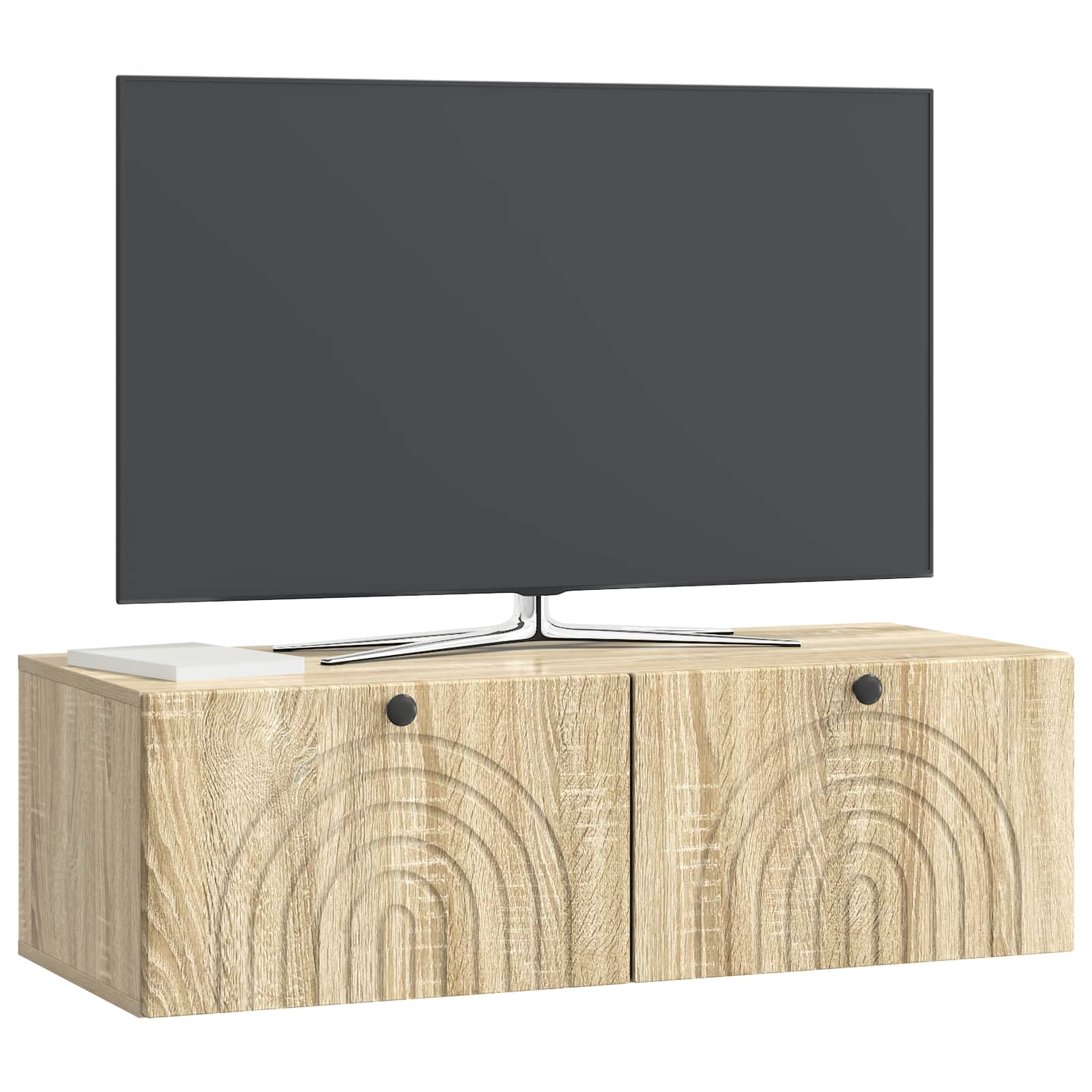 vidaXL Szafka RTV montowana na ścianie dąb Sonoma 98 x 41 x 30 cm