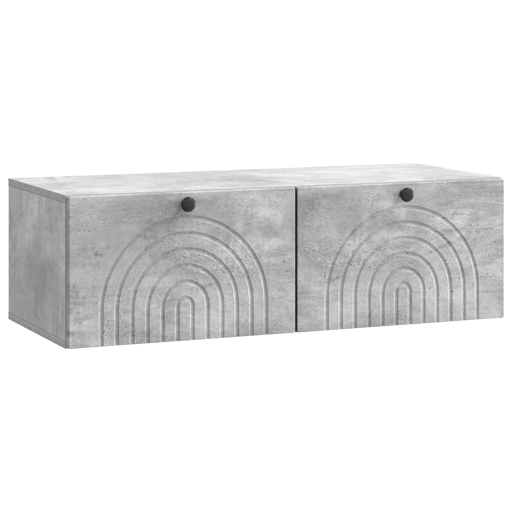 vidaXL Szafka RTV montowana na ścianie Betonowy szary 99 x 41 x 30 cm
