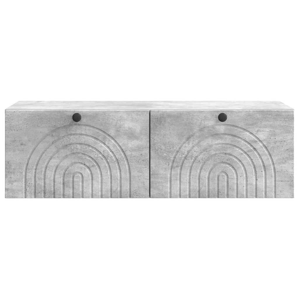 vidaXL Szafka RTV montowana na ścianie Betonowy szary 99 x 41 x 30 cm