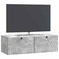 vidaXL Szafka RTV montowana na ścianie Betonowy szary 99 x 41 x 30 cm