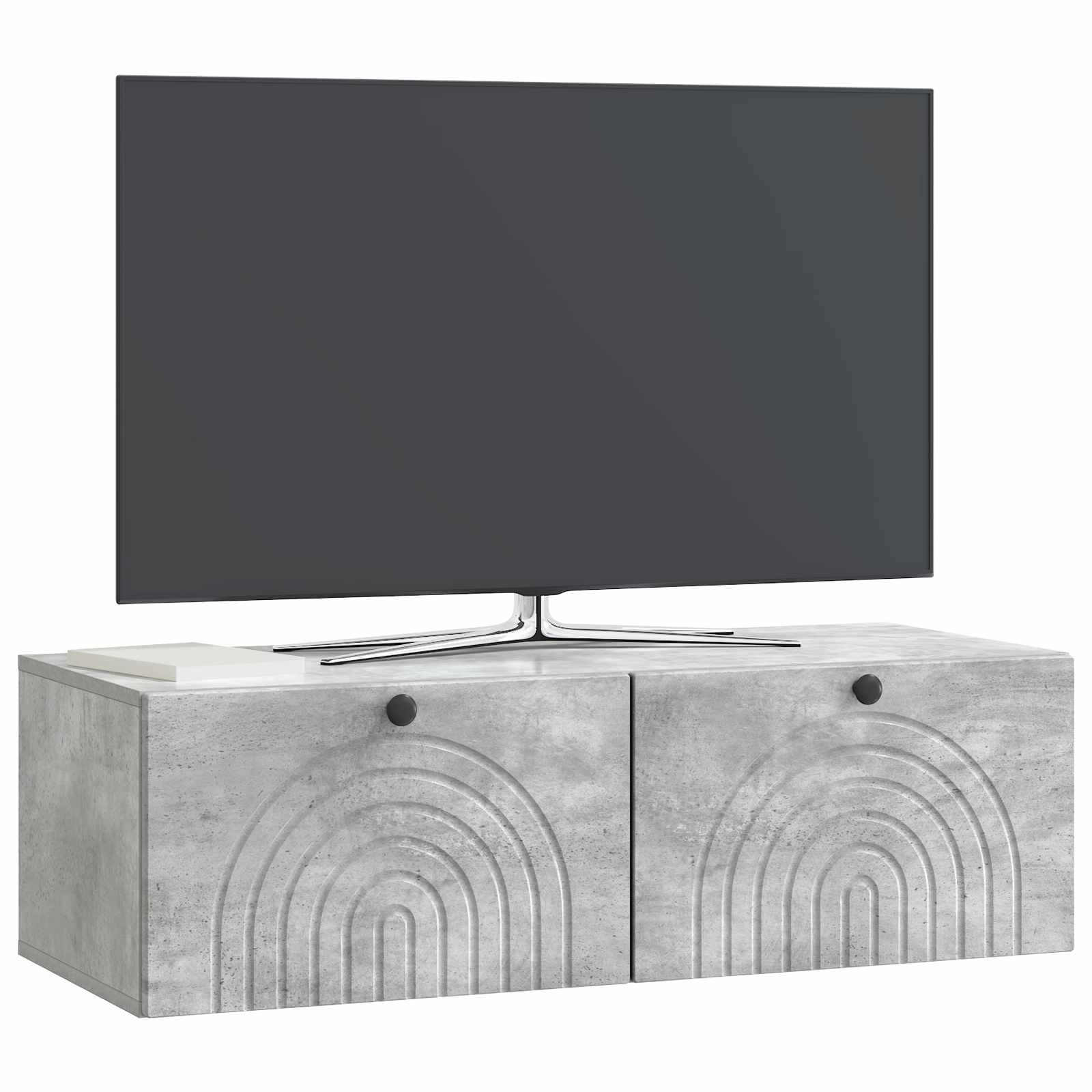 vidaXL Szafka RTV montowana na ścianie Betonowy szary 99 x 41 x 30 cm