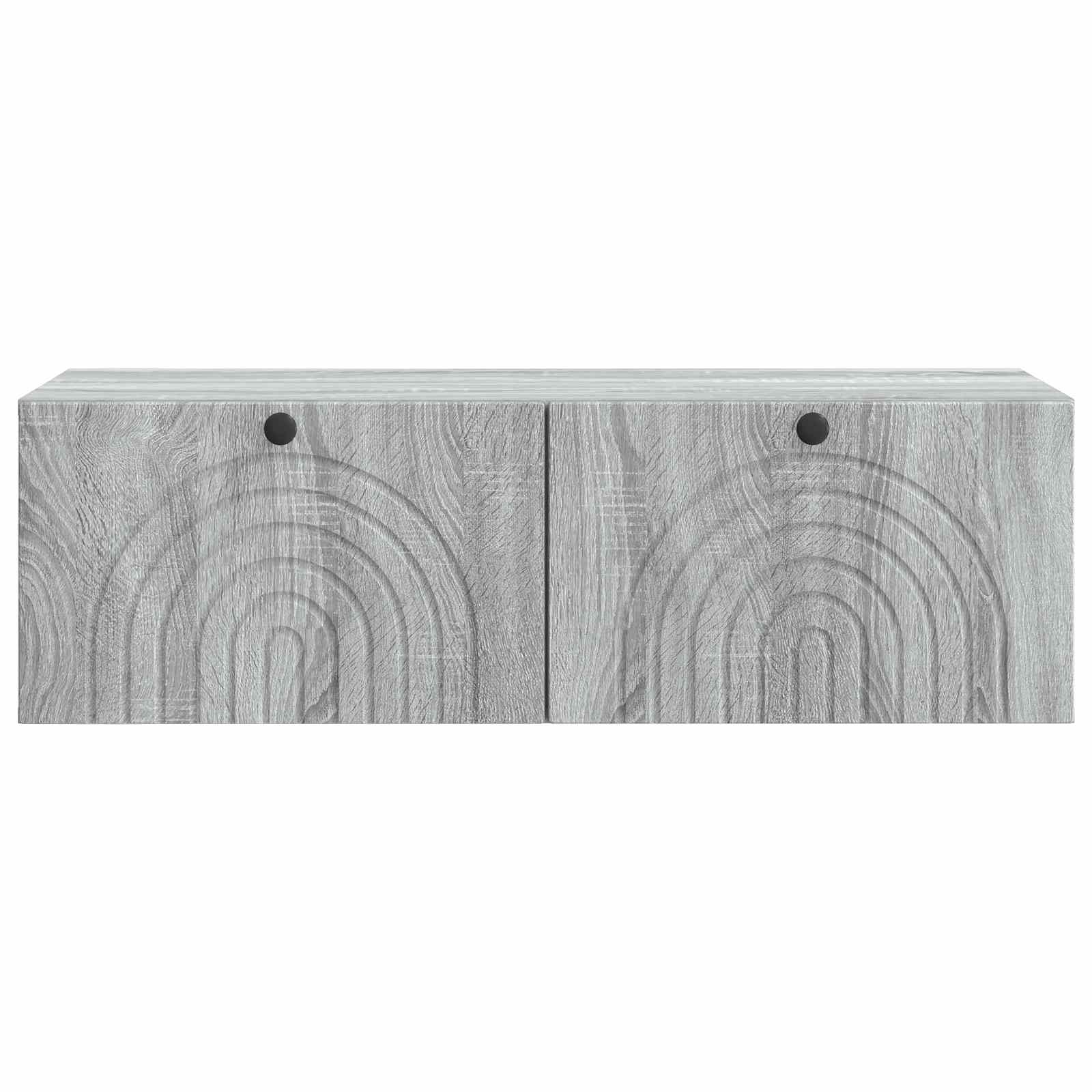 vidaXL Szafka RTV montowana na ścianie Szary Sonoma 99 x 41 x 30 cm