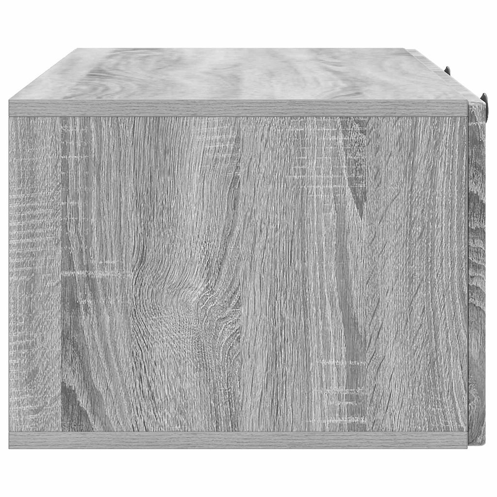 vidaXL Szafka RTV montowana na ścianie Szary Sonoma 99 x 41 x 30 cm