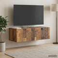 vidaXL Szafka RTV montowana na ścianie Stare drewno 99 x 41 x 30 cm