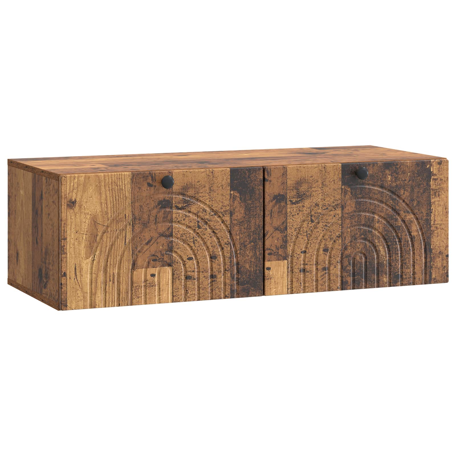 vidaXL Szafka RTV montowana na ścianie Stare drewno 99 x 41 x 30 cm