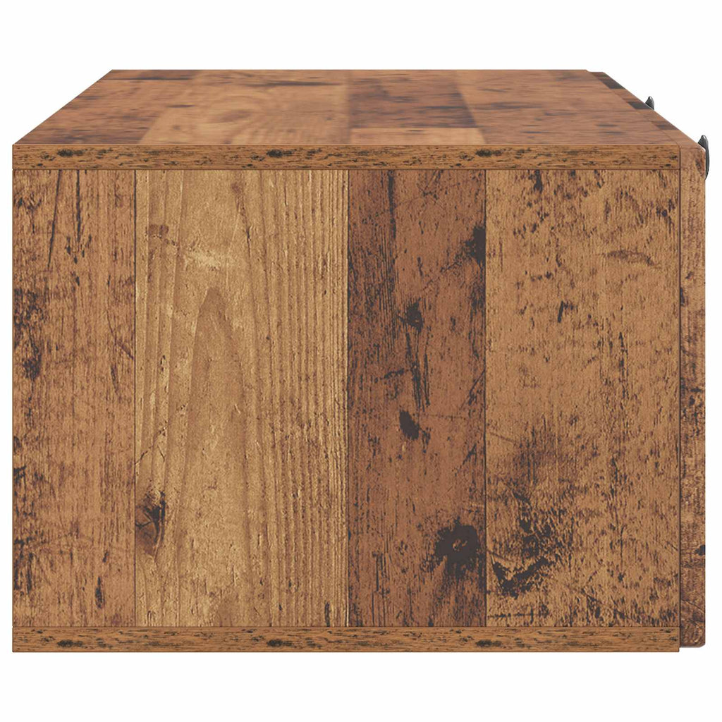 vidaXL Szafka RTV montowana na ścianie Stare drewno 99 x 41 x 30 cm