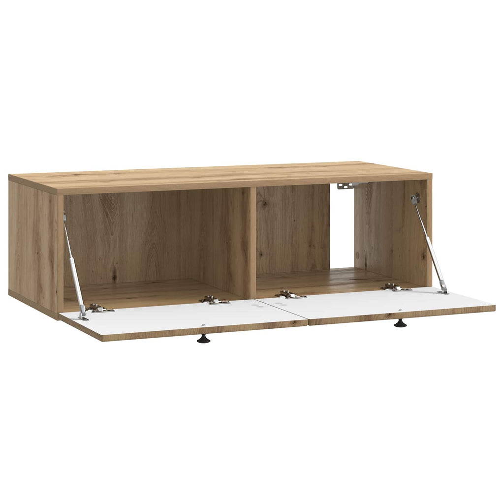 vidaXL Szafka RTV montowana na ścianie Dąb artisan 99 x 41 x 30 cm