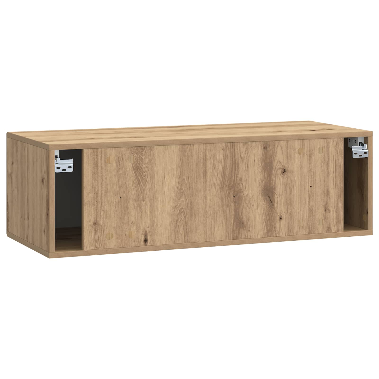 vidaXL Szafka RTV montowana na ścianie Dąb artisan 99 x 41 x 30 cm