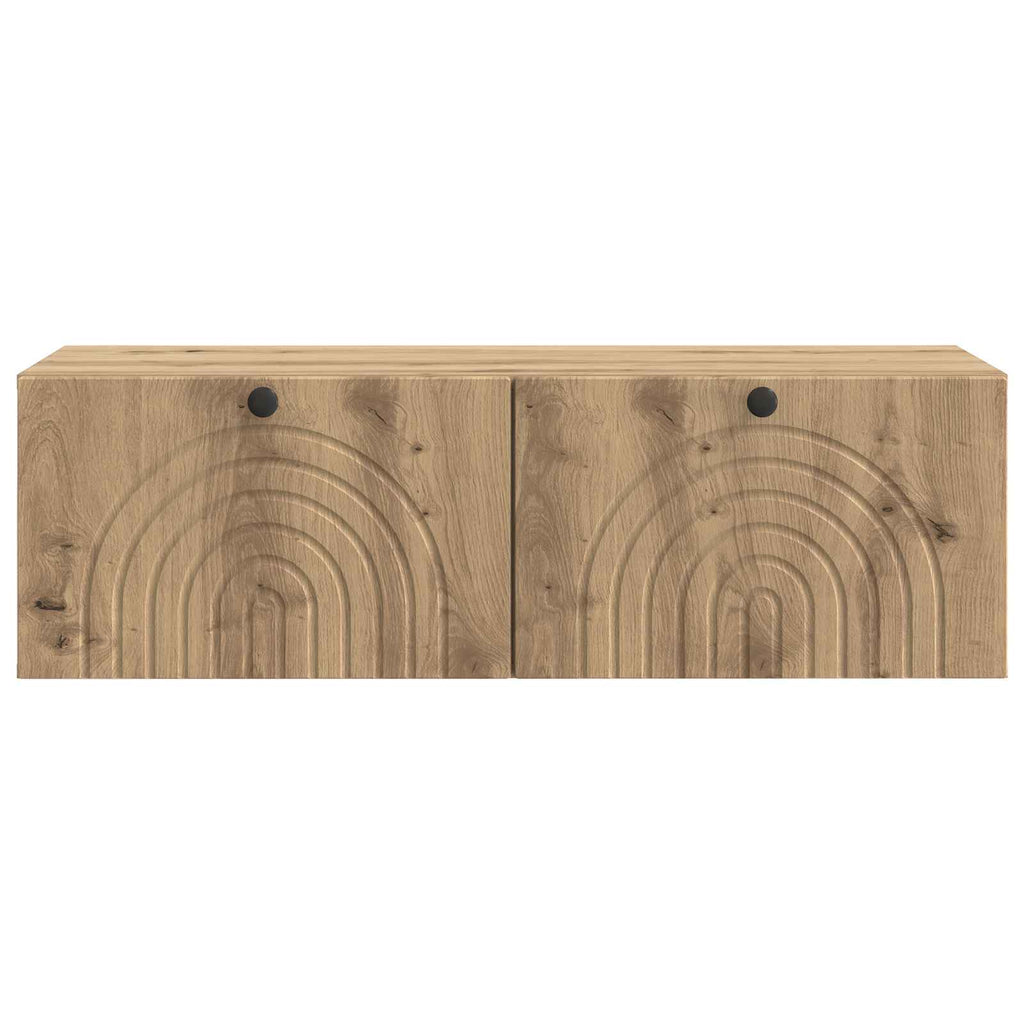 vidaXL Szafka RTV montowana na ścianie Dąb artisan 99 x 41 x 30 cm