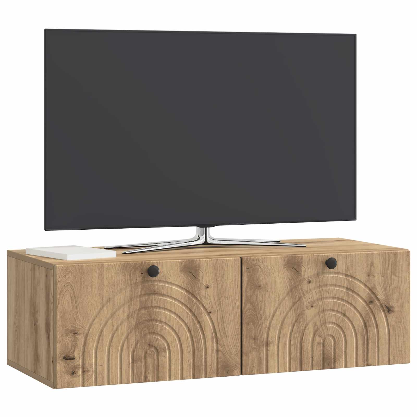 vidaXL Szafka RTV montowana na ścianie Dąb artisan 99 x 41 x 30 cm