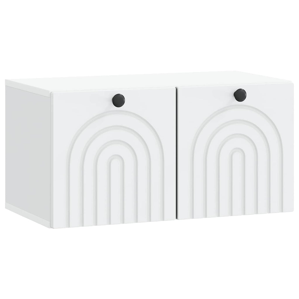 vidaXL Szafka RTV montowana na ścianie Biały 59,5 x 31 x 30 cm