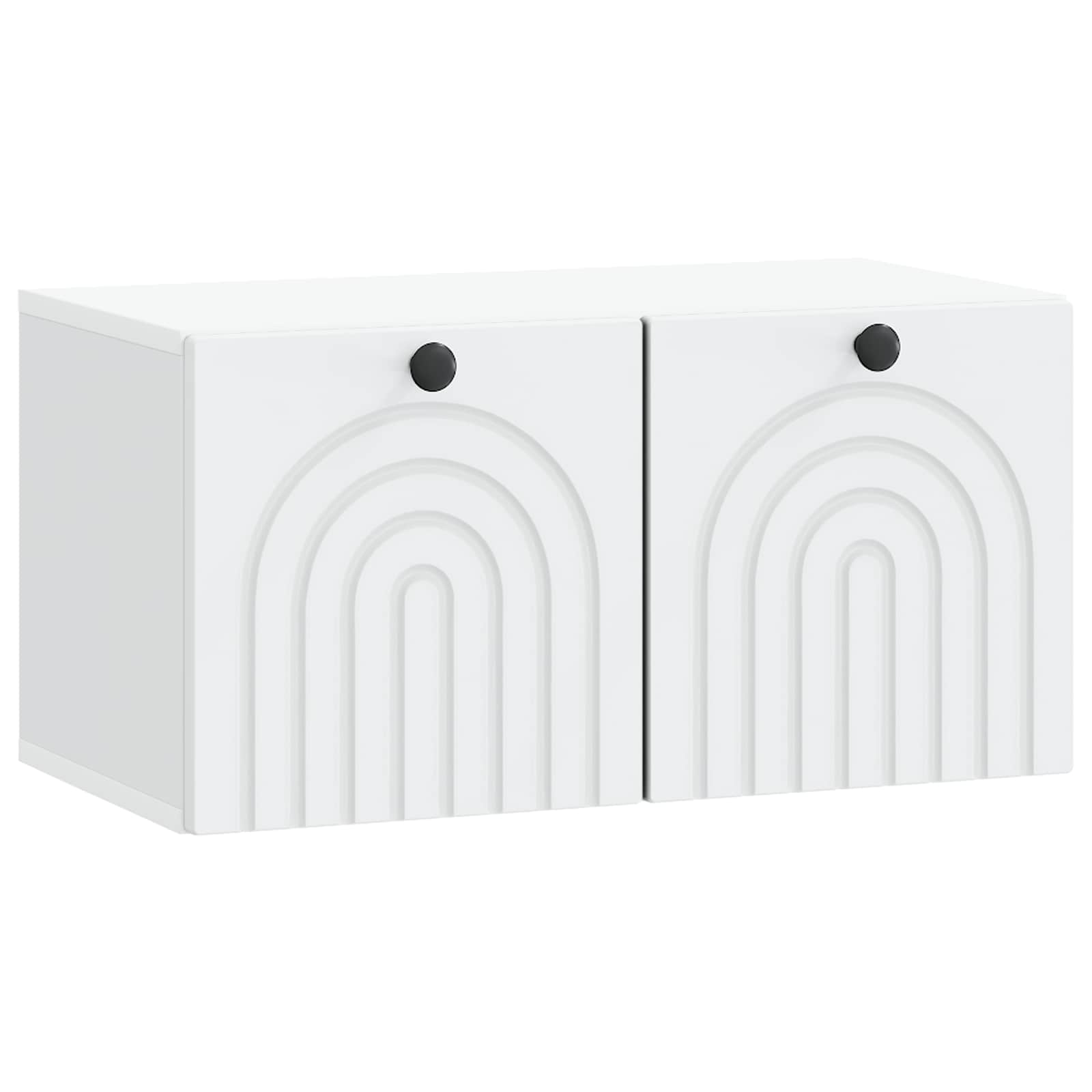 vidaXL Szafka RTV montowana na ścianie Biały 59,5 x 31 x 30 cm