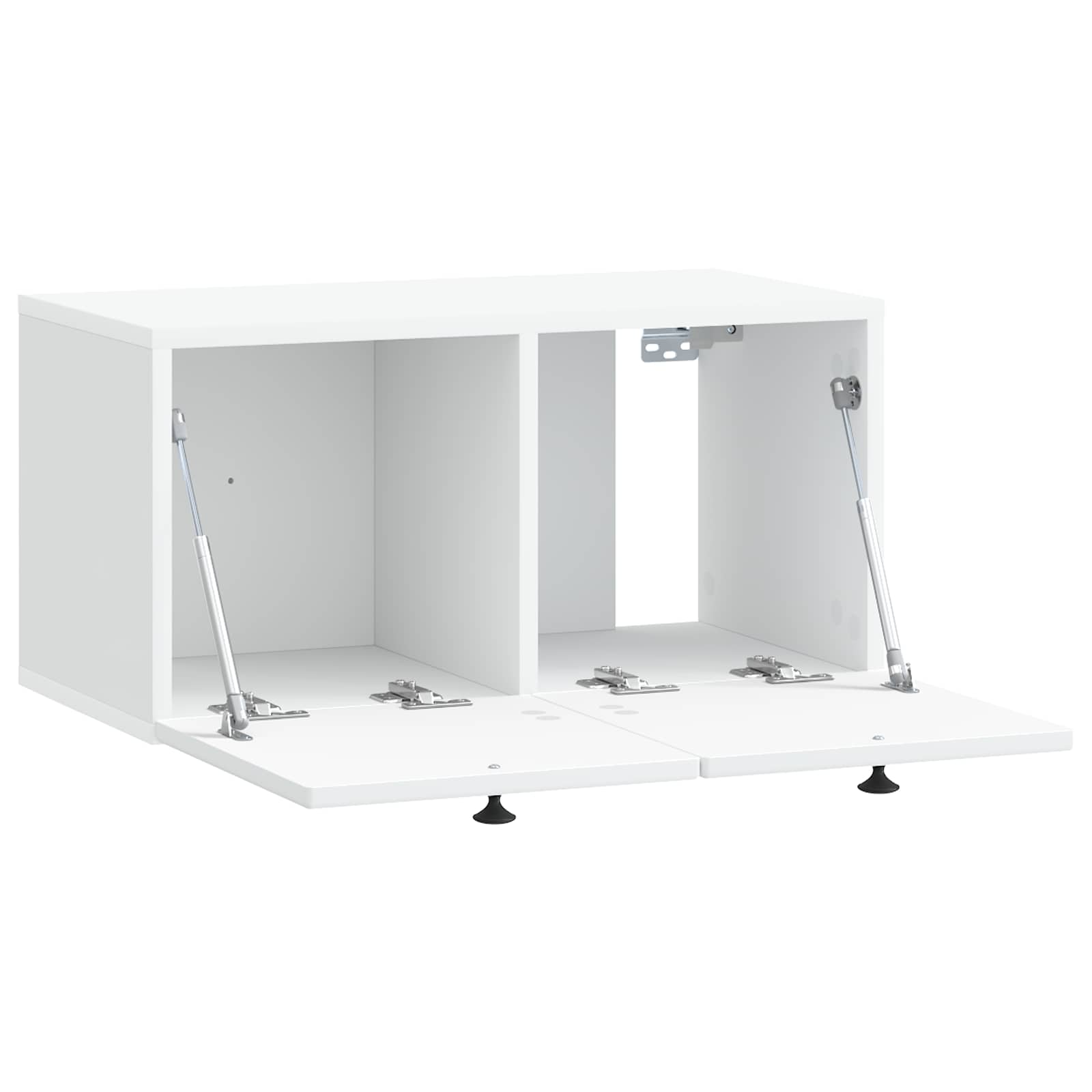 vidaXL Szafka RTV montowana na ścianie Biały 59,5 x 31 x 30 cm
