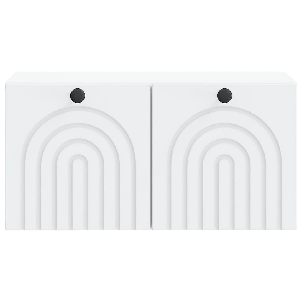 vidaXL Szafka RTV montowana na ścianie Biały 59,5 x 31 x 30 cm