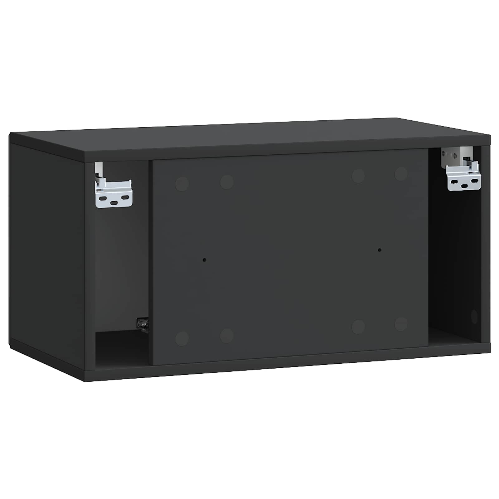 vidaXL Szafka RTV montowana na ścianie Czarny 59,5 x 31 x 30 cm