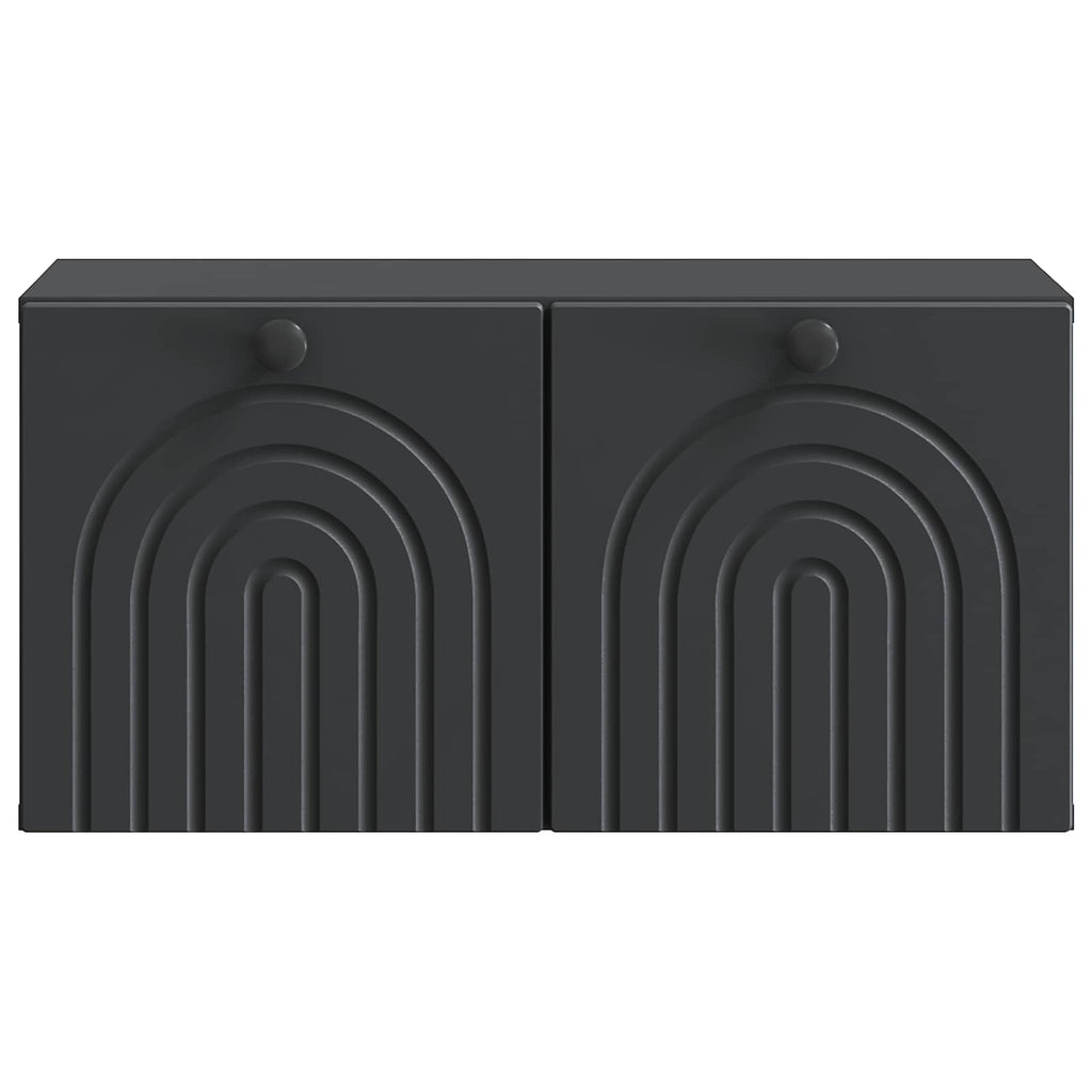 vidaXL Szafka RTV montowana na ścianie Czarny 59,5 x 31 x 30 cm