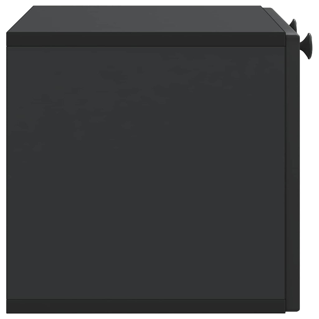vidaXL Szafka RTV montowana na ścianie Czarny 59,5 x 31 x 30 cm